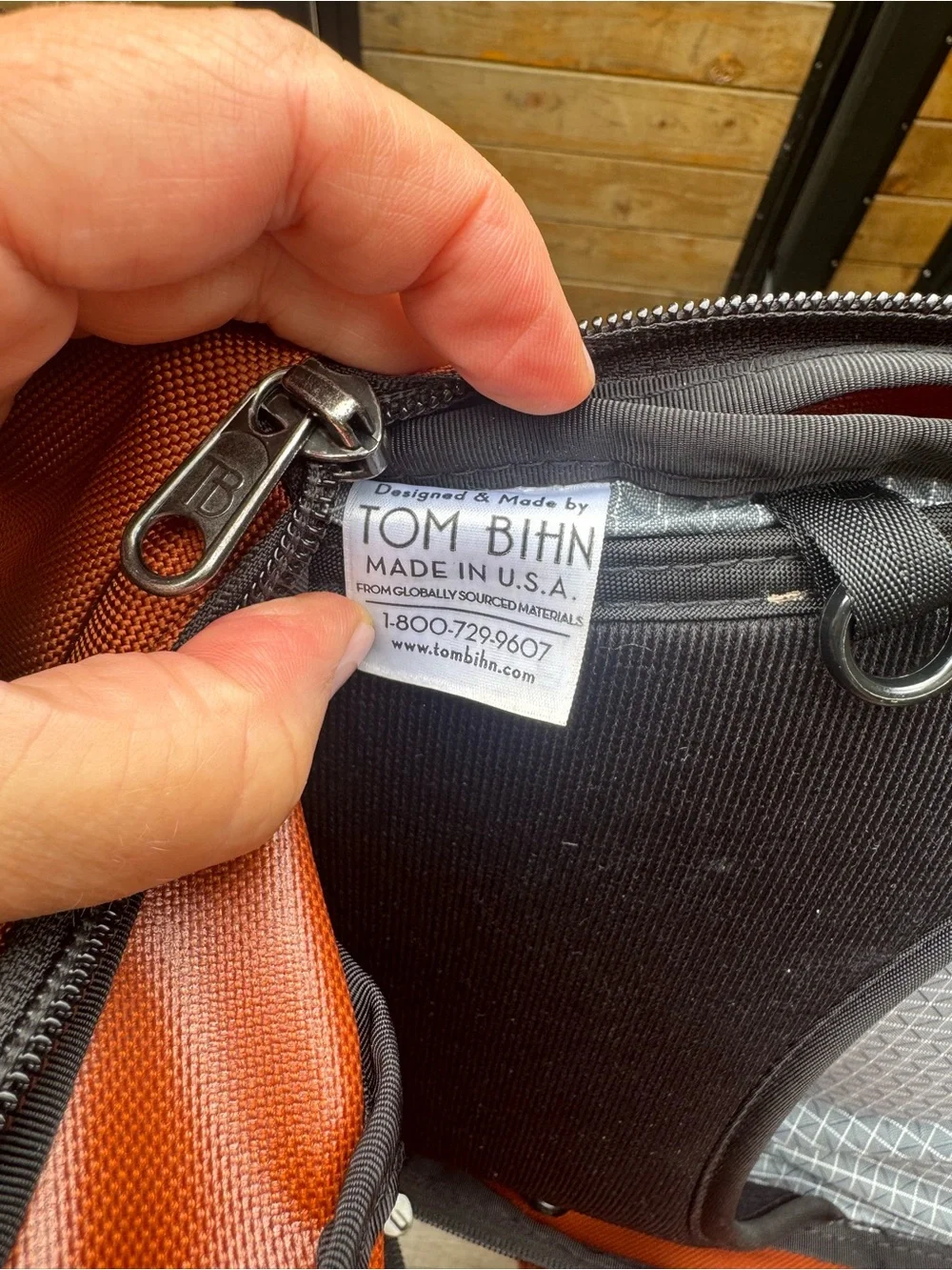 Tom Bihn Paramour Burnt Orange Backpack